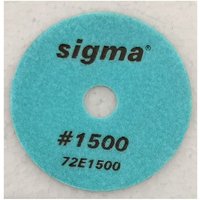 Diamantschleifpad 1500 körnung ø 100 mm mit klett Sigma 72E1500 von Sigma