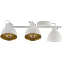 Deckenstrahler Industrie Weiß Gold flexibel E27 L:54cm Deckenstrahler Industrie Weiß Gold flexibel E27 L:54cm von Sigma