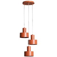[GEBRAUCHT] Rif Hängeleuchte Pendelleuchte Deckenlampe Ziegelrot Rund 3 Flammig ø 33 Cm B-Ware von Sigma