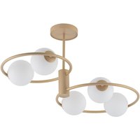 Gemütliche Deckenlampe Glas Kugel Metall L:70 cm G9 von Sigma