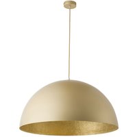 Loft Hängelampe Gold Metall E27 bis 0,9 m Ø35 cm rund von Sigma