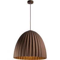 Große Pendelleuchte Loft Braun geriffelt rund Ø70 cm von Sigma