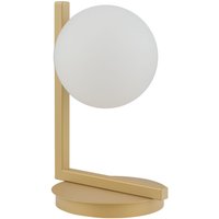 Goldene Nachttischlampe Metall Glas 27 cm G9 blendarm von Sigma