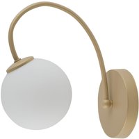 Wandlampe Gold Glas Metall geschwungen H:25 cm elegant Wandlampe Gold Glas Metall geschwungen H:25 cm elegant von Sigma