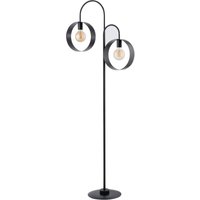 Große Stehlampe Metall Schwarz Ringe 164 cm stilvoll von Sigma