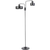 Große Stehleuchte Schwarz Metall Ambiente Lesen 169 cm von Sigma