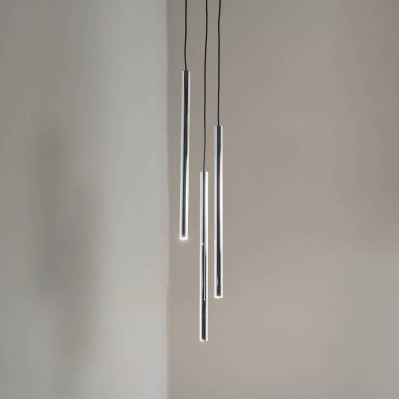 Hängeleuchte Sopel Lux, 3-flammig, rund, schwarz/silber, G9 von Sigma