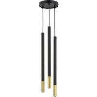 Pendelleuchte Messing Schwarz Gold G9 16 cm 3-flammig von Sigma