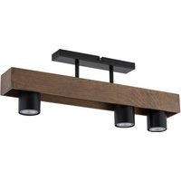 Holz Deckenleuchte Metall Schwarz Modern GU10 gemütlich Holz Deckenleuchte Metall Schwarz Modern GU10 gemütlich von Sigma