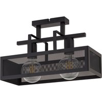Industrie Deckenleuchte Schwarz Metall E27 2-flammig Industrie Deckenleuchte Schwarz Metall E27 2-flammig von Sigma