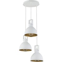 Dekorative Pendelleuchte Metall Weiß Gold E27 3-flammig Dekorative Pendelleuchte Metall Weiß Gold E27 3-flammig von Sigma