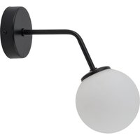 Wandlampe Glas Weiß Schwarz Metall T:26 cm blendarm Wandlampe Glas Weiß Schwarz Metall T:26 cm blendarm von Sigma