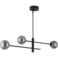 Große Pendelleuchte Glas Grau Metall L:103 cm G9 von Sigma