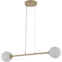 Längliche Pendelleuchte Gold Glas Kugel G9 bis 0,6 m von Sigma