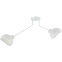 Metall Deckenleuchte Weiß 2-flmg dekorativ E27 stilvoll Metall Deckenleuchte Weiß 2-flmg dekorativ E27 stilvoll von Sigma