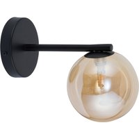Wandlampe Glas Bernstein Schwarz G9 H:20 cm wohnlich Wandlampe Glas Bernstein Schwarz G9 H:20 cm wohnlich von Sigma