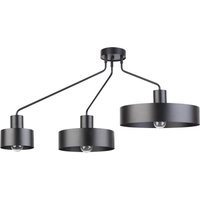Retro Deckenleuchte Schwarz Metall 3-flammig auffällig von Sigma