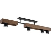 Moderne Deckenleuchte Schwarz 4-flammig GU10 98 cm lang Moderne Deckenleuchte Schwarz 4-flammig GU10 98 cm lang von Sigma