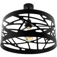 Moderne Deckenleuchte Schwarz Metall Ferva von Sigma