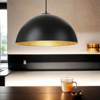 Moderne Hängeleuchte Schwarz Gold Ferra von Sigma