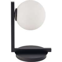 Moderne Nachttischleuchte Schwarz Glas G9 27 cm klein von Sigma
