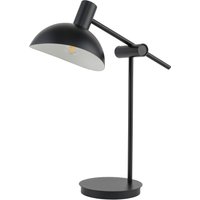 Moderne Schreibtischleuchte Schwarz Weiß 45 cm flexibel von Sigma
