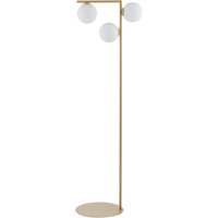 Moderne Stehlampe Metall Gold Glas 150 cm G9 3-flammig Moderne Stehlampe Metall Gold Glas 150 cm G9 3-flammig von Sigma
