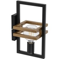 Wandlampe Metall Schwarz Gold klein B:14,5 cm elegant von Sigma