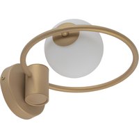 Moderne Wandleuchte Gold Glas Kugel B:25 cm G9 blendarm von Sigma