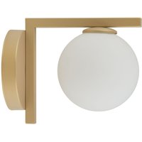Moderne Wandleuchte Metall Gold Glas G9 B:14 cm klein Moderne Wandleuchte Metall Gold Glas G9 B:14 cm klein von Sigma