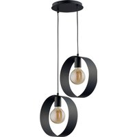 Pendelleuchte E27 Schwarz Ringe 2-flammig stilvoll Pendelleuchte E27 Schwarz Ringe 2-flammig stilvoll von Sigma