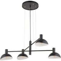 Pendelleuchte Schwarz Weiß Metall L:90 cm 4-flammig E14 von Sigma