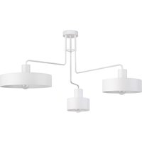 Weiße Deckenleuchte Metall E27 L:93 cm 3-flammig von Sigma