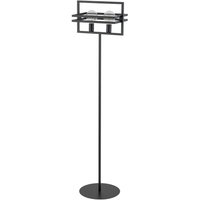 Stilvolle Stehlampe 2-flammig Metall Schwarz E27 162 cm von Sigma