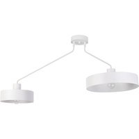 Deckenleuchte Weiß Metall 2-flammig E27 L:104 cm Deckenleuchte Weiß Metall 2-flammig E27 L:104 cm von Sigma