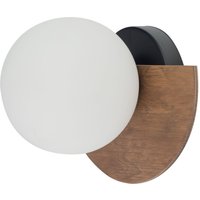 Glas Wandleuchte Holz Metall gemütlich B:21 cm blendarm Glas Wandleuchte Holz Metall gemütlich B:21 cm blendarm von Sigma