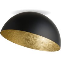Große Deckenlampe Gold Schwarz rund Ø90 cm E27 Loft Große Deckenlampe Gold Schwarz rund Ø90 cm E27 Loft von Sigma