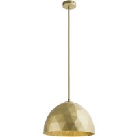 Runde Hängelampe Gold Metall Ø35 cm E27 bis 0,9 m von Sigma