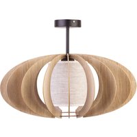 Runde Deckenleuchte Holz Stoff blendarm Ø60 cm E27 Runde Deckenleuchte Holz Stoff blendarm Ø60 cm E27 von Sigma