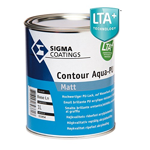 SIGMA Contour Aqua-PU Acryllack Mattlack Weiß Matt Für innen 1 Liter von Sigma