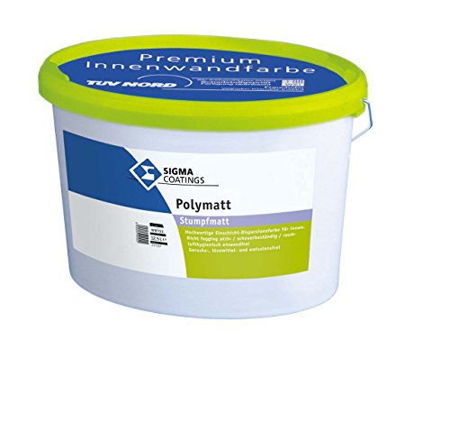 SIGMA Polymatt 12,5L weiss, Hochwertige, doppeldeckende Kunststoffdispersionsfarbe für innen lösemittel- und weichmacherfrei, emissionsarm und schadstoffgeprüft SIGMA Polymatt 12,5L weiss, Hochwertige, doppeldeckende Kunststoffdispersionsfarbe für innen lösemittel- und weichmacherfrei, emissionsarm und schadstoffgeprüft von Sigma Coatings