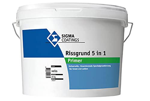 SIGMA Rissgrund 5 in 1, 20kg - Universelle, rissarmierende Spezialgrundierung für innen und außen. von Sigma