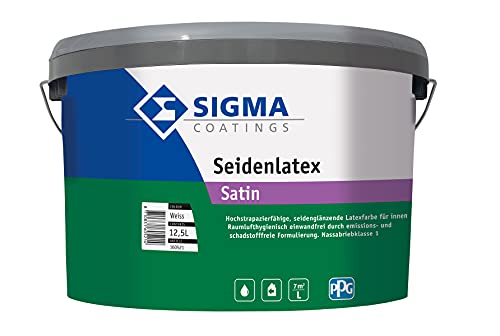 Sigma Seidenlatex,  12,5L, weiss von Sigma