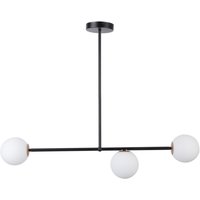 Schwarze Deckenlampe 3-flammig Glas Metall G9 blendarm Schwarze Deckenlampe 3-flammig Glas Metall G9 blendarm von Sigma