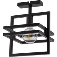 Schwarze Deckenleuchte Metall B:26 cm E27 auffällig von Sigma