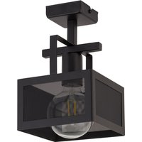 Schwarze Deckenlampe Metall Industrial E27 B:16 cm von Sigma