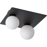 Schwarze Deckenleuchte Glas Metall 2-flmg G9 gemütlich Schwarze Deckenleuchte Glas Metall 2-flmg G9 gemütlich von Sigma