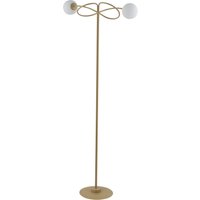 Gemütliche Stehlampe Gold Metall Glas blendarm 166 cm von Sigma