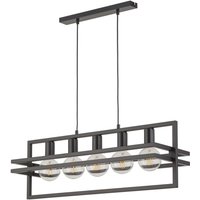 Elegante Hängelampe Schwarz Metall E27 groß bis 0,8m Elegante Hängelampe Schwarz Metall E27 groß bis 0,8m von Sigma