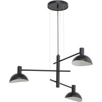 Schwarze Hängelampe Metall Innen Weiß 3-flammig Modern von Sigma